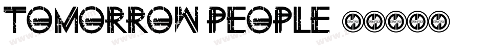 Tomorrow People字体转换